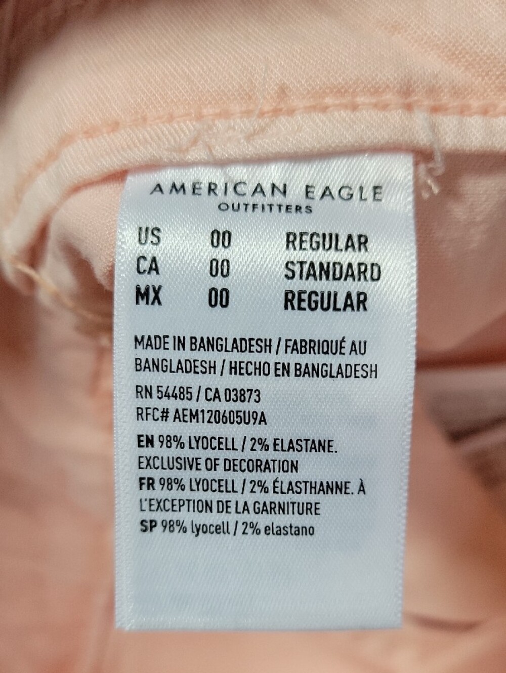 American Eagle Super High Rise Baggy Wide Leg Cargo Lyocell Stretch Size 24 - Picture 12 of 12